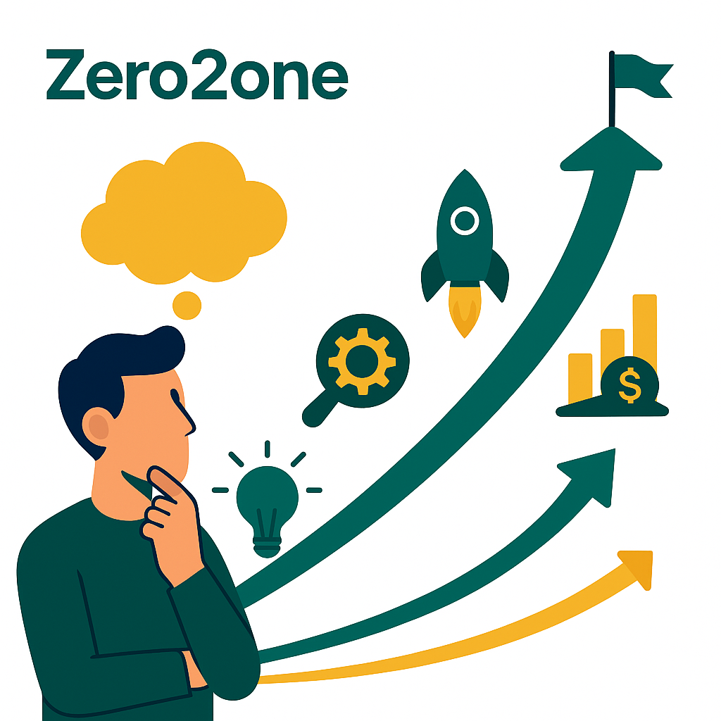 Zero2One Business Accelerator - Transform your ideas into market success with strategic planning, innovation, and growth optimization